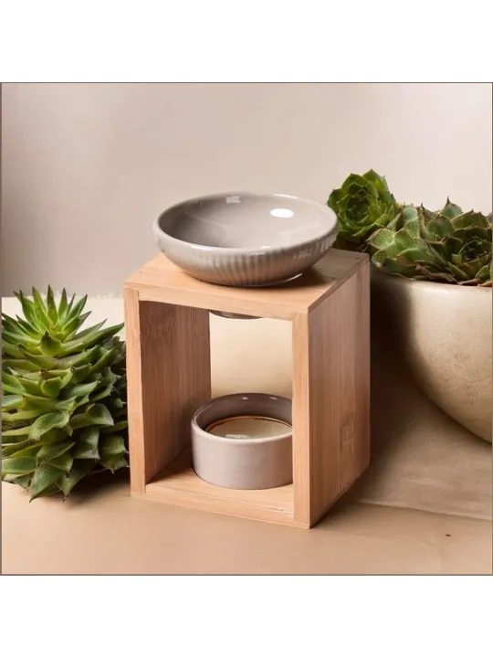 Brûleur bois taupe
