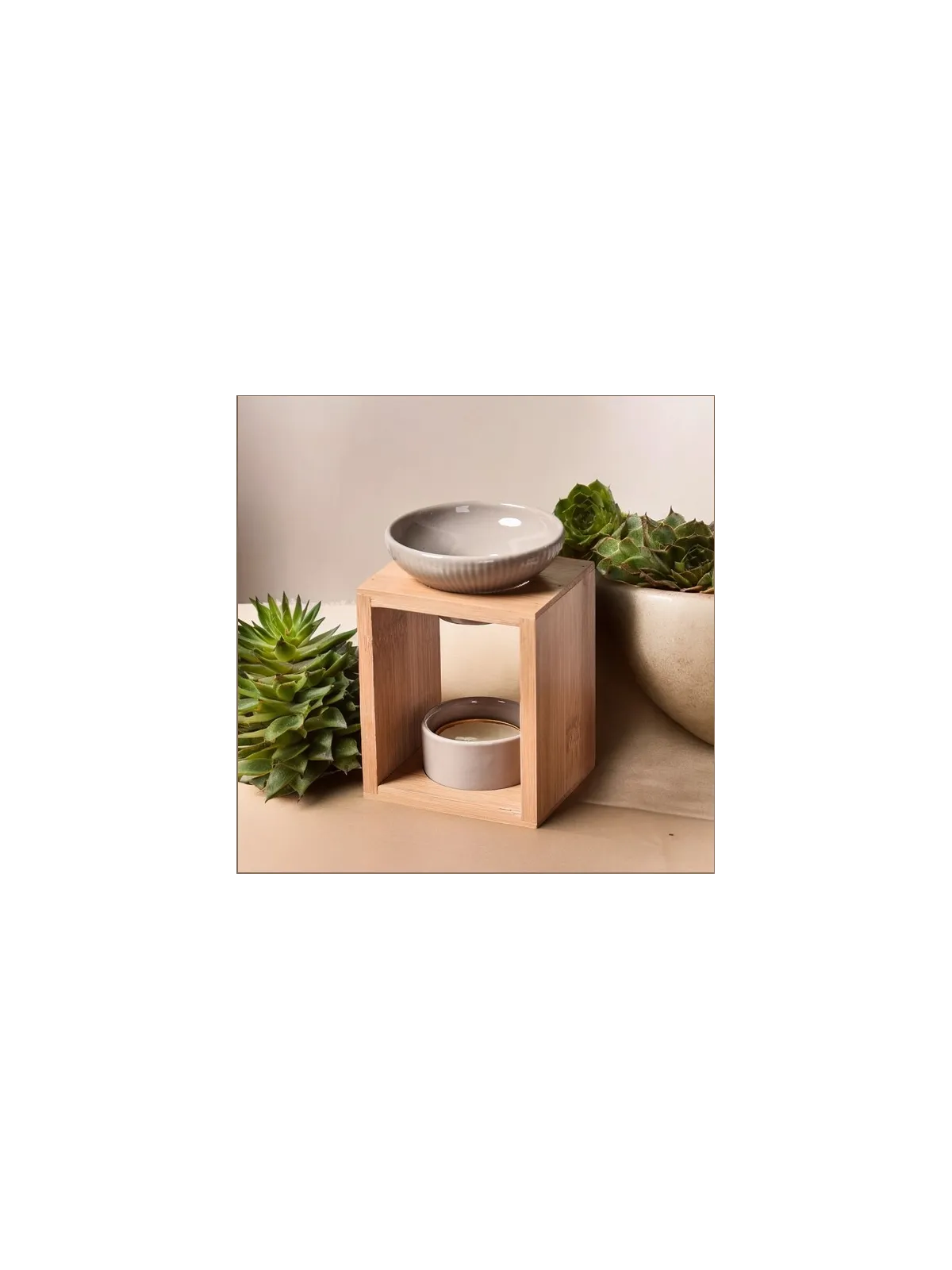 Brûleur bois taupe