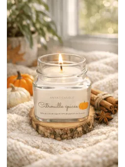 Bougie artisanale à la citrouille épicée