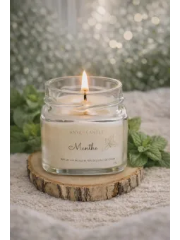 Bougie artisanale à la menthe