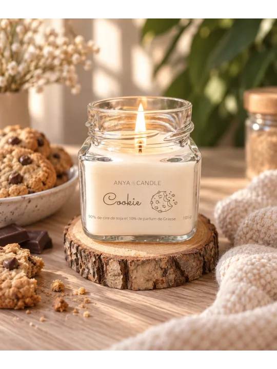 Bougie artisanale au cookie