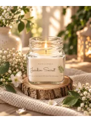 Bougie artisanale jardin secret