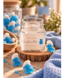 Bougie artisanale au bonbon bleu