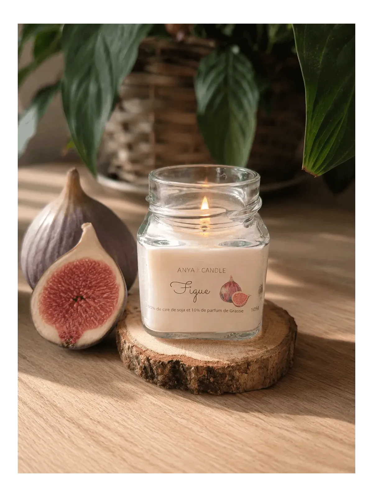 Bougie artisanale à la figue