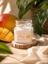 Bougie artisanale à la mangue
