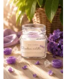 Bougie artisanale au bonbon à la violette