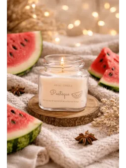 Bougie artisanale à la pastèque