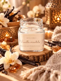 Bougie artisanale chantilly à la vanille épicée