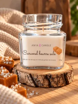 Bougie artisanale au caramel beurre salé