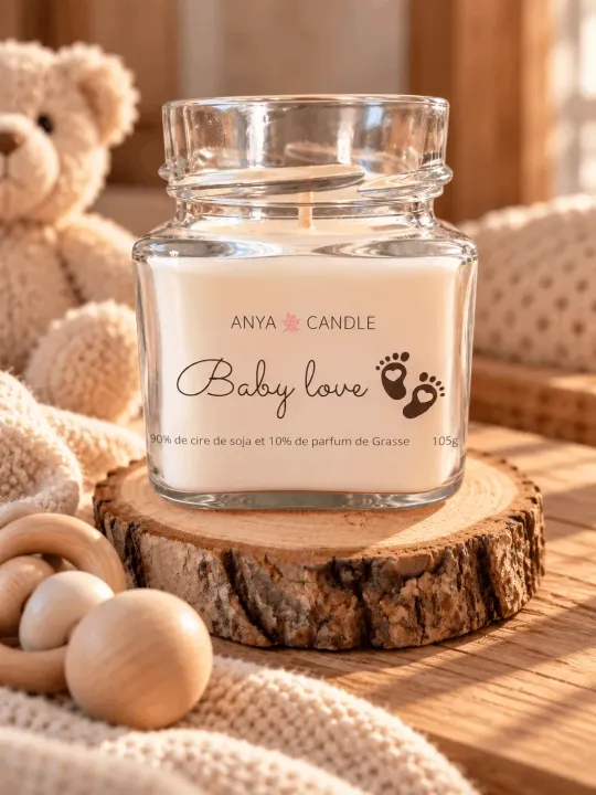 Bougie artisanale baby love