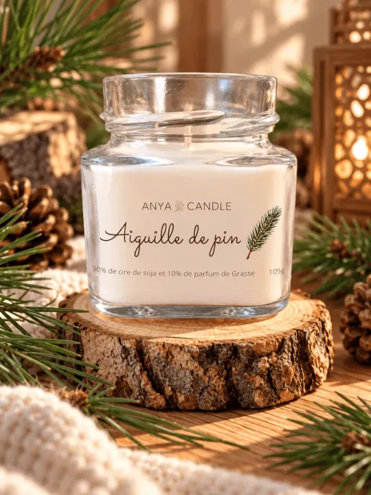 Bougie artisanale aiguille de pin
