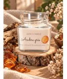 Bougie artisanale à l'ambre gris