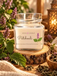 Bougie artisanale au patchouli