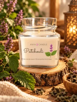 Bougie artisanale au patchouli