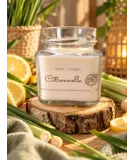 Bougie artisanale à la citronnelle et au géranium