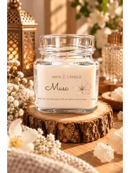 Bougie artisanale au musc