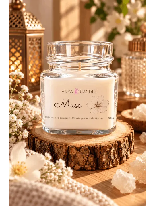 Bougie artisanale au musc