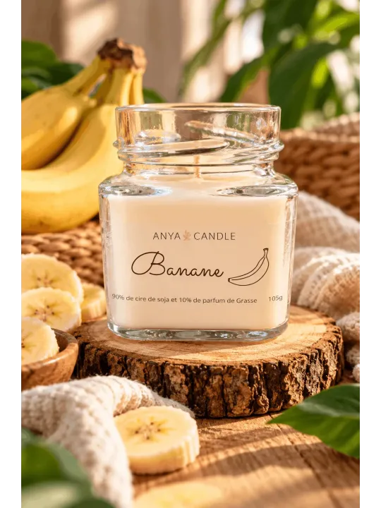 Bougie artisanal à la banane