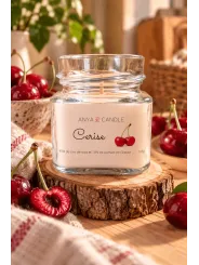 Bougie artisanale à la cerise
