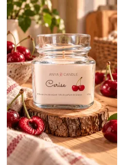 Bougie artisanale à la cerise