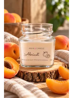 Bougie artisanale à l'abricot