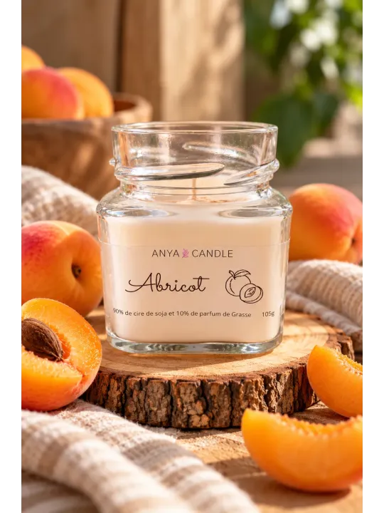 Bougie artisanale à l'abricot