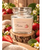 Bougie artisanale à la fraise