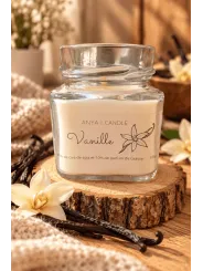 Bougie artisanale à la vanille
