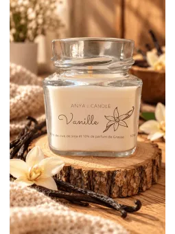 Bougie artisanale à la vanille