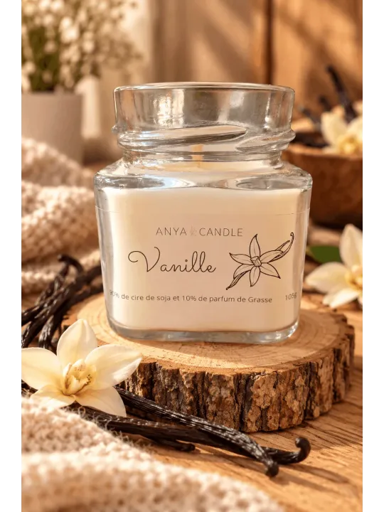 Bougie artisanale à la vanille