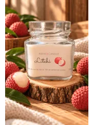 Bougie artisanale au litchi