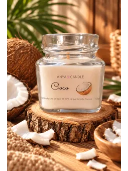 Bougie artisanale à la noix de coco