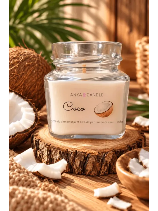 Bougie artisanale à la noix de coco