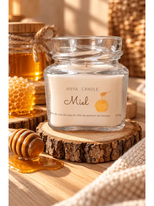 Bougie artisanale au miel