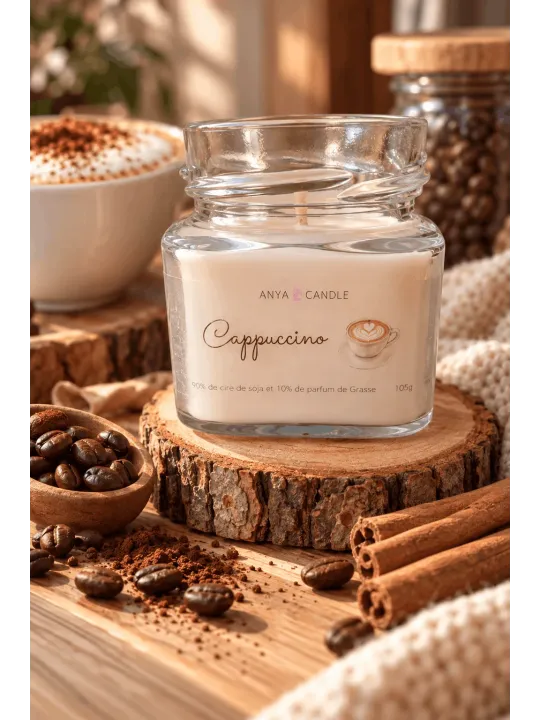 Bougie artisanale au cappuccino