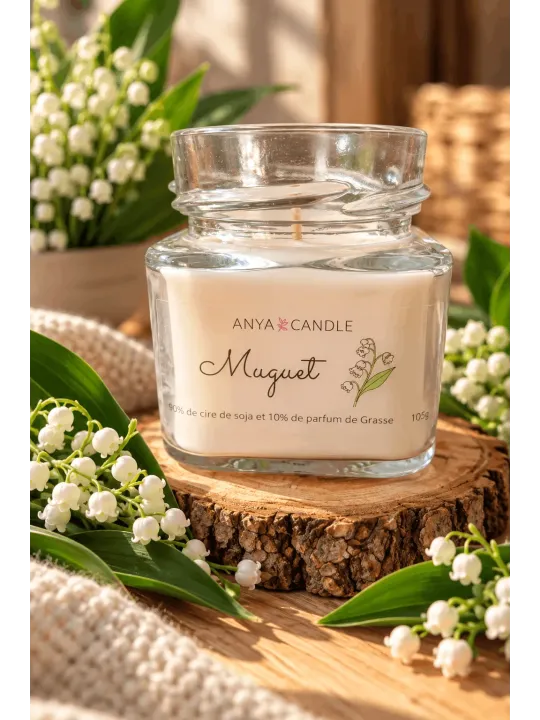 Bougie artisanale au muguet