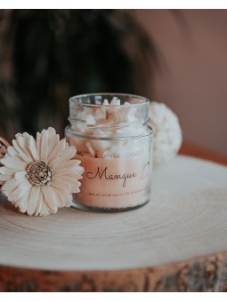 Bougie chantilly artisanale à la mangue