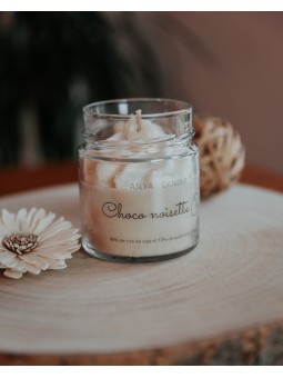 Bougie artisanale chantilly au choco noisette