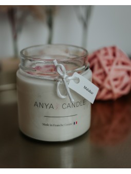 Bougie artisanale surprise Malabar fraise