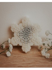 Fondant artisanal flocon de neige au caramel beurre salé