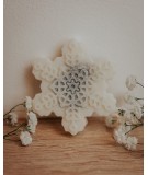Fondant artisanal flocon de neige au caramel beurre salé