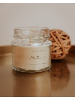 Bougie artisanale à la menthe