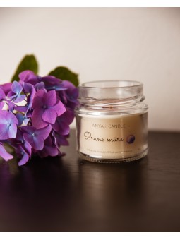 Bougie artisanale à la prune mûre