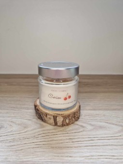 Bougie artisanale à la cerise