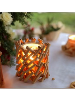 Brûleur électrique en bois