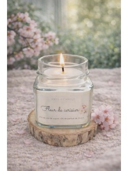 Bougie artisanale à la fleur de cerisier