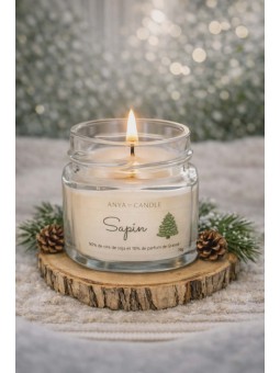 Bougie artisanale au sapin
