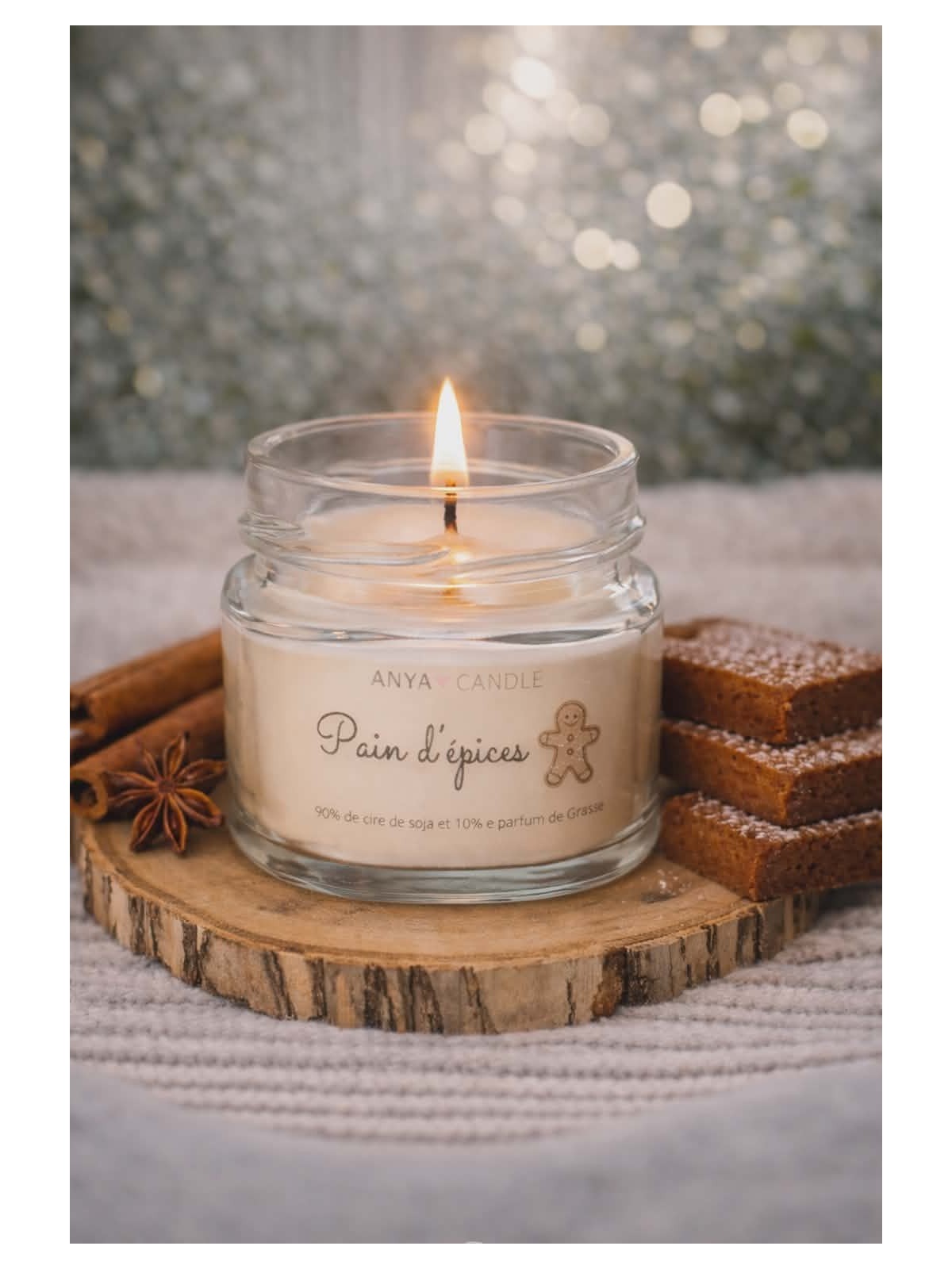 Bougie artisanale au pain d'épices