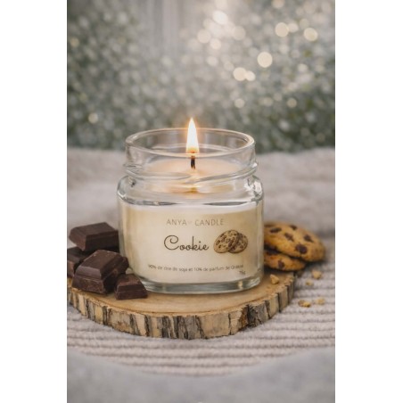 Bougie artisanale au cookie
