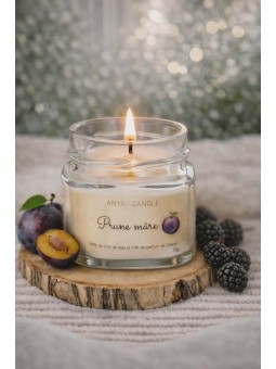 Bougie artisanale à la prune mûre